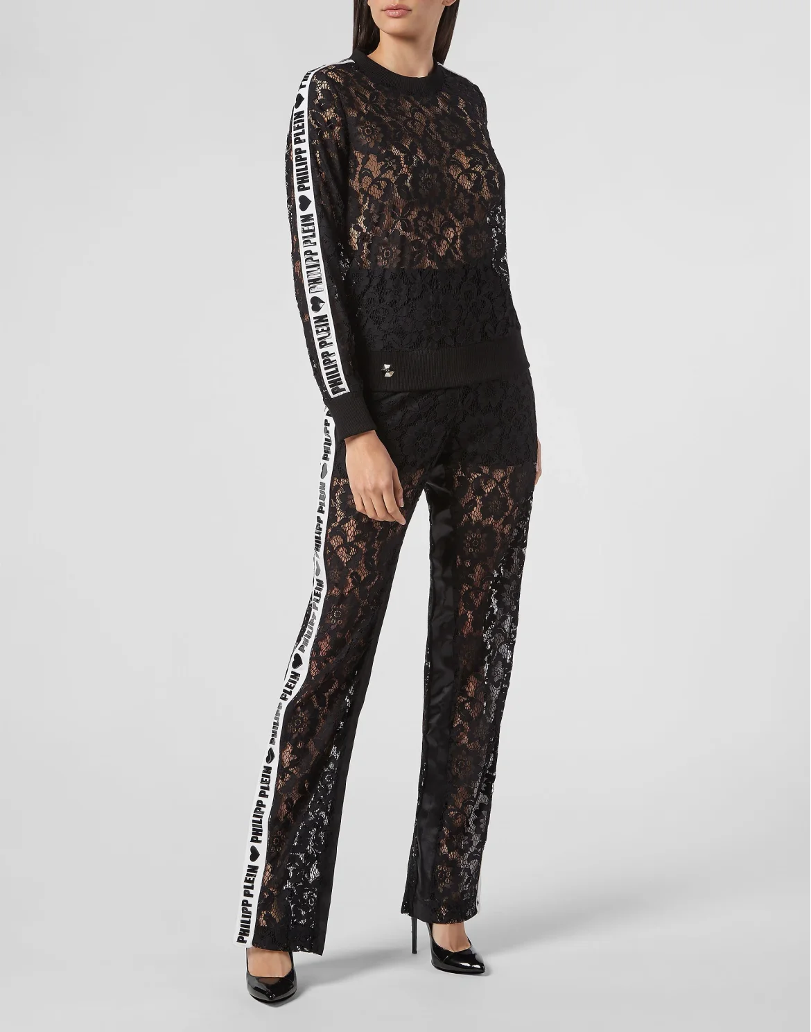 Sweatshirt LS Lace, цвет: Черный