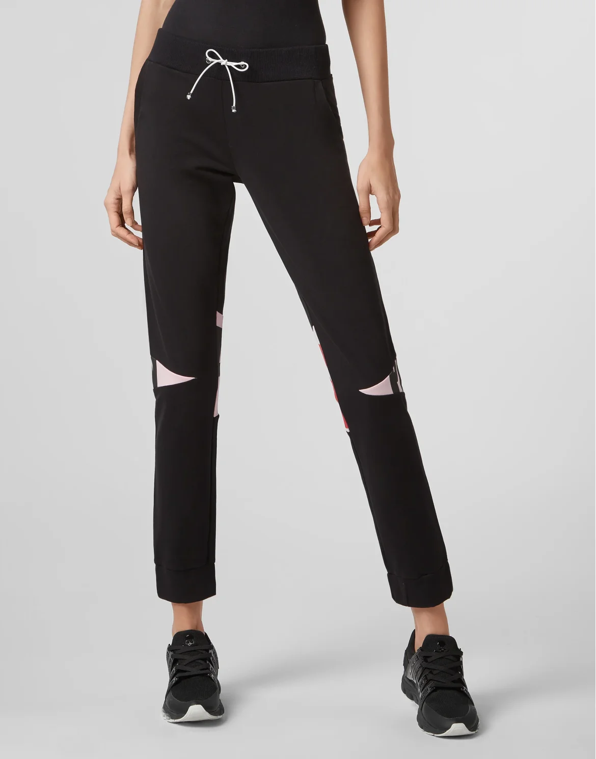 Jogging Trousers Geometric, цвет: Черный