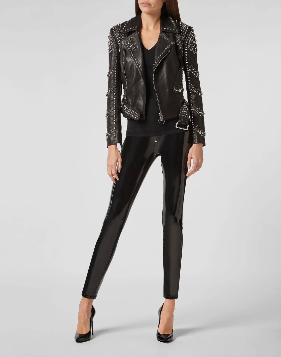 Leather Biker Studs, цвет: Черный