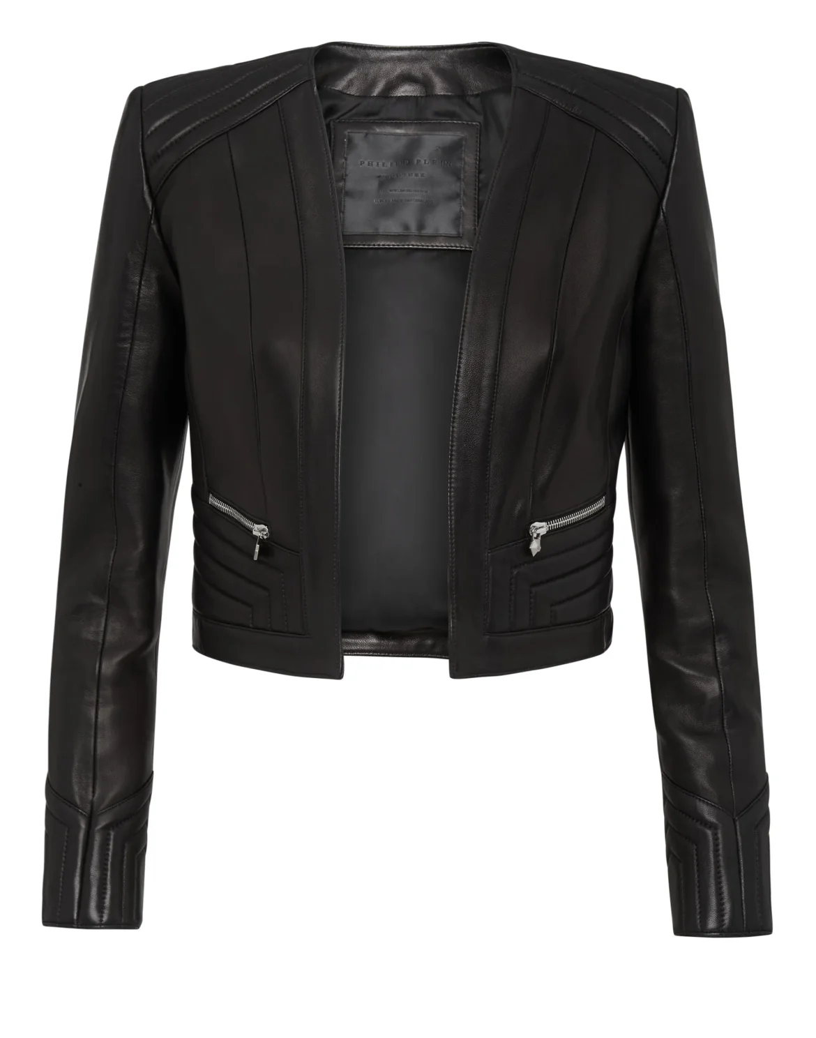 Leather Jacket Elegant, цвет: Черный