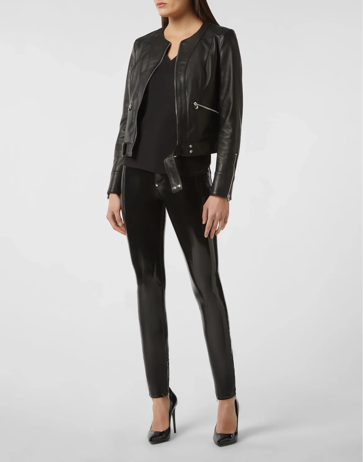 Leather Jacket Statement, цвет: Черный