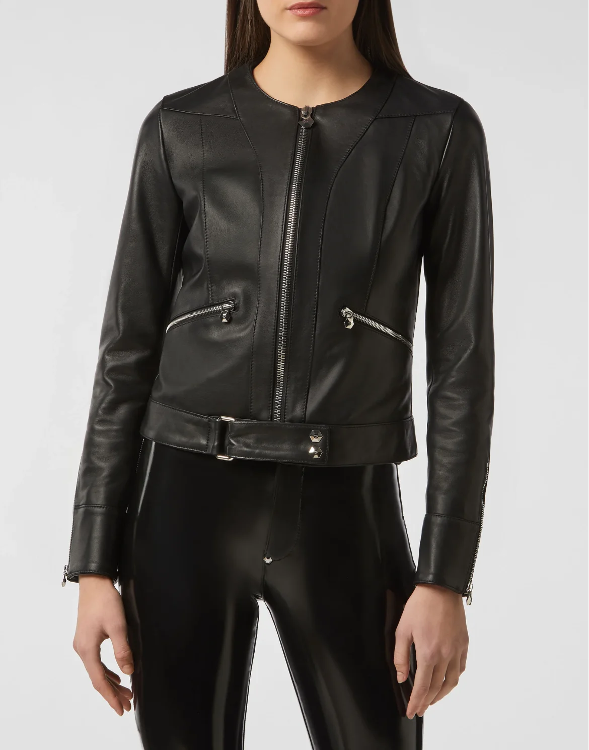 Leather Jacket Statement, цвет: Черный