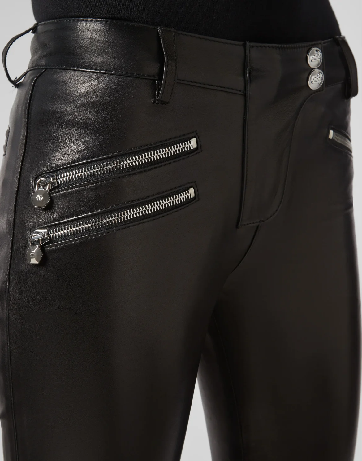 Leather Bikers Elegant, цвет: Черный