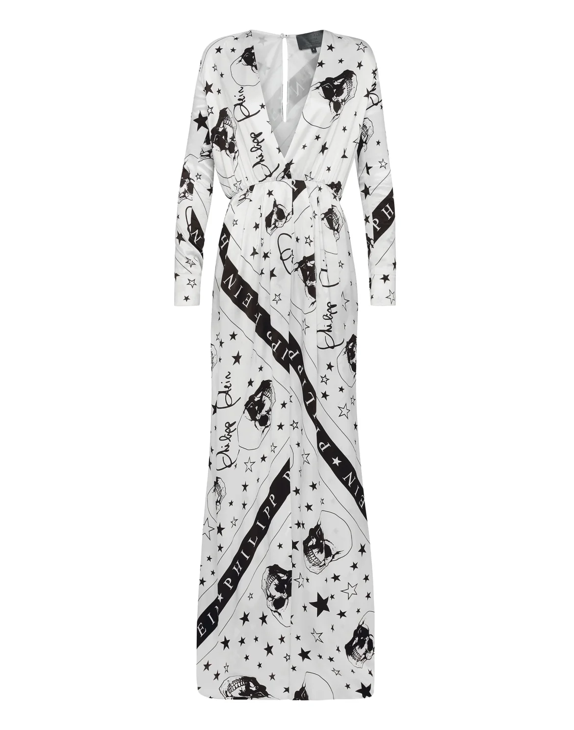 Long Dress Stars and skull, цвет: Белый