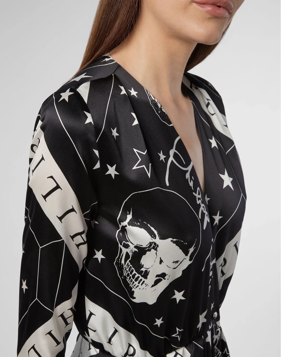 Long Dress Stars and skull, цвет: Черный