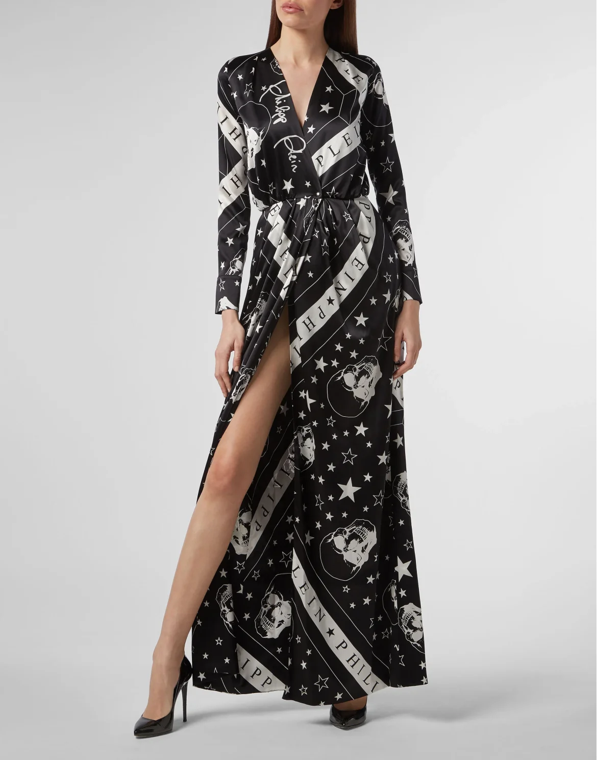 Long Dress Stars and skull, цвет: Черный
