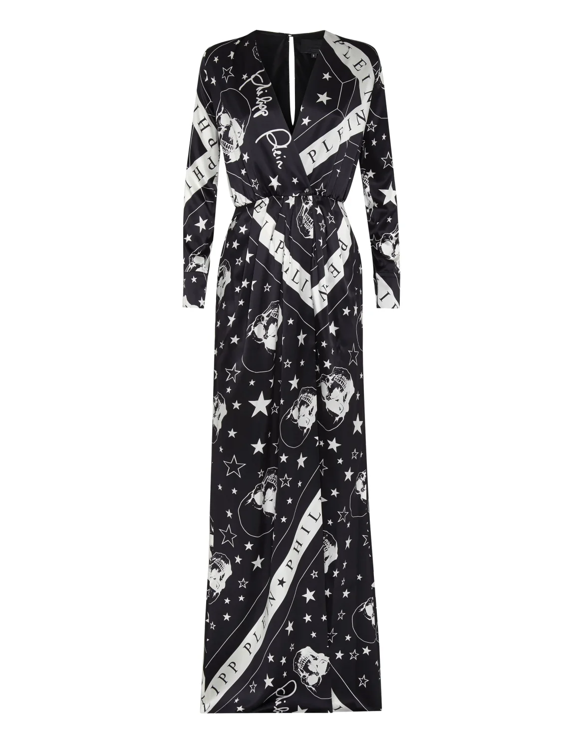Long Dress Stars and skull, цвет: Черный