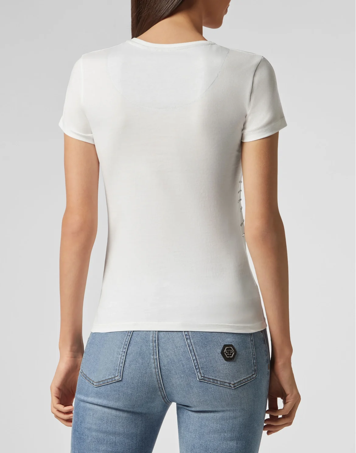 T-shirt Round Neck SS Crystal, цвет: Белый