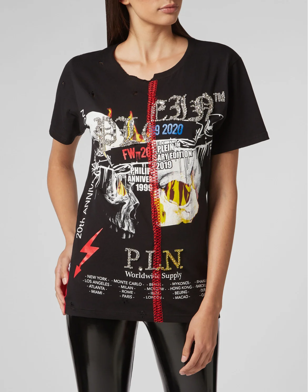 T-shirt Round Neck SS Rock PP, цвет: Черный