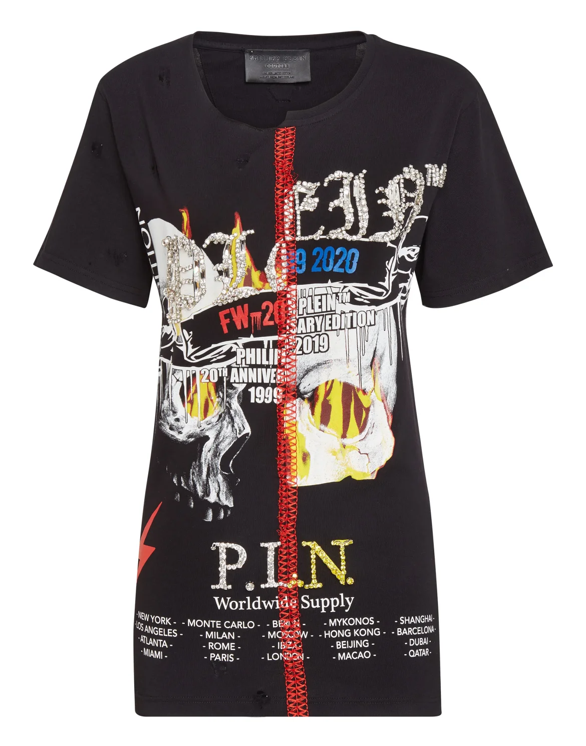 T-shirt Round Neck SS Rock PP, цвет: Черный