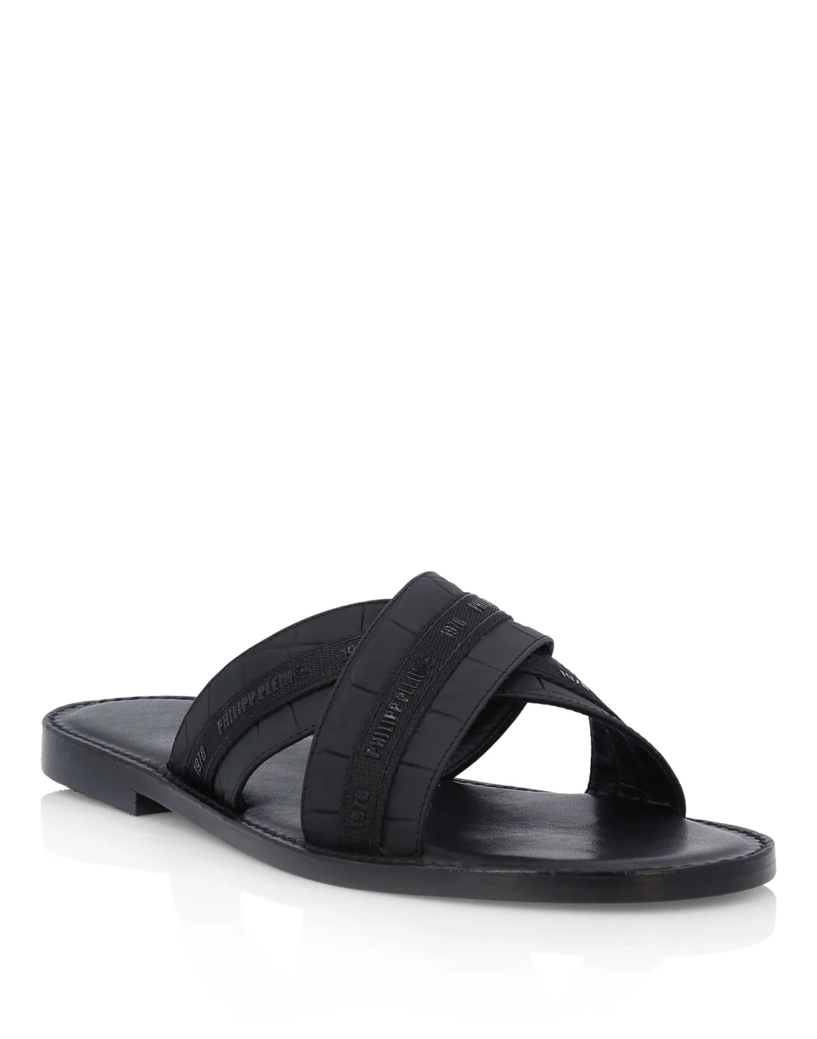Sandals Flat Stars, цвет: Черный