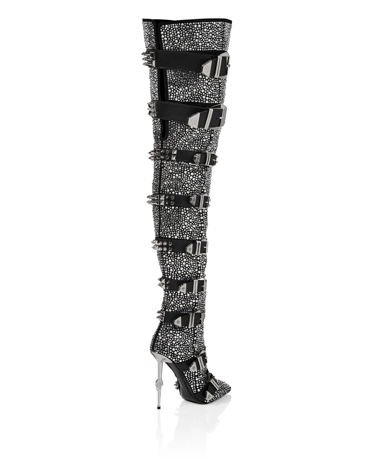 Suede bootie high heels Crystal, цвет: Черный