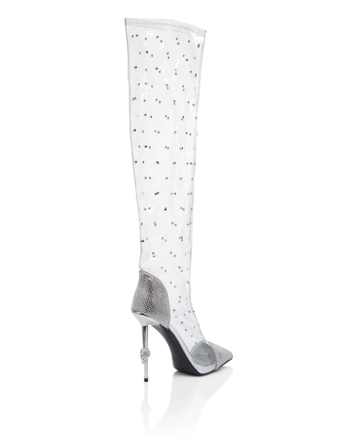 Boots High Heels High Crystal, цвет: Белый