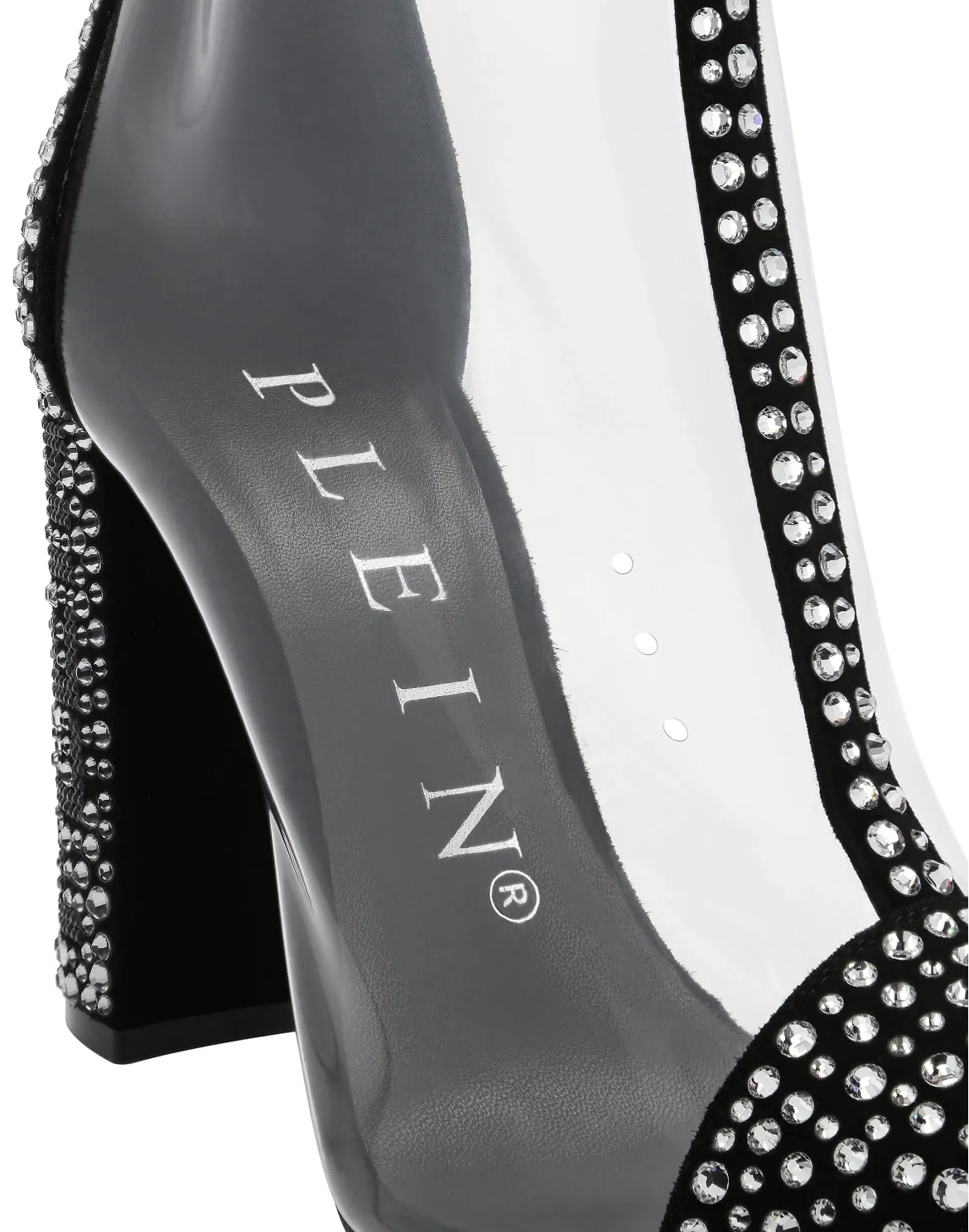 Boots High Heels Mid Crystal, цвет: Черный