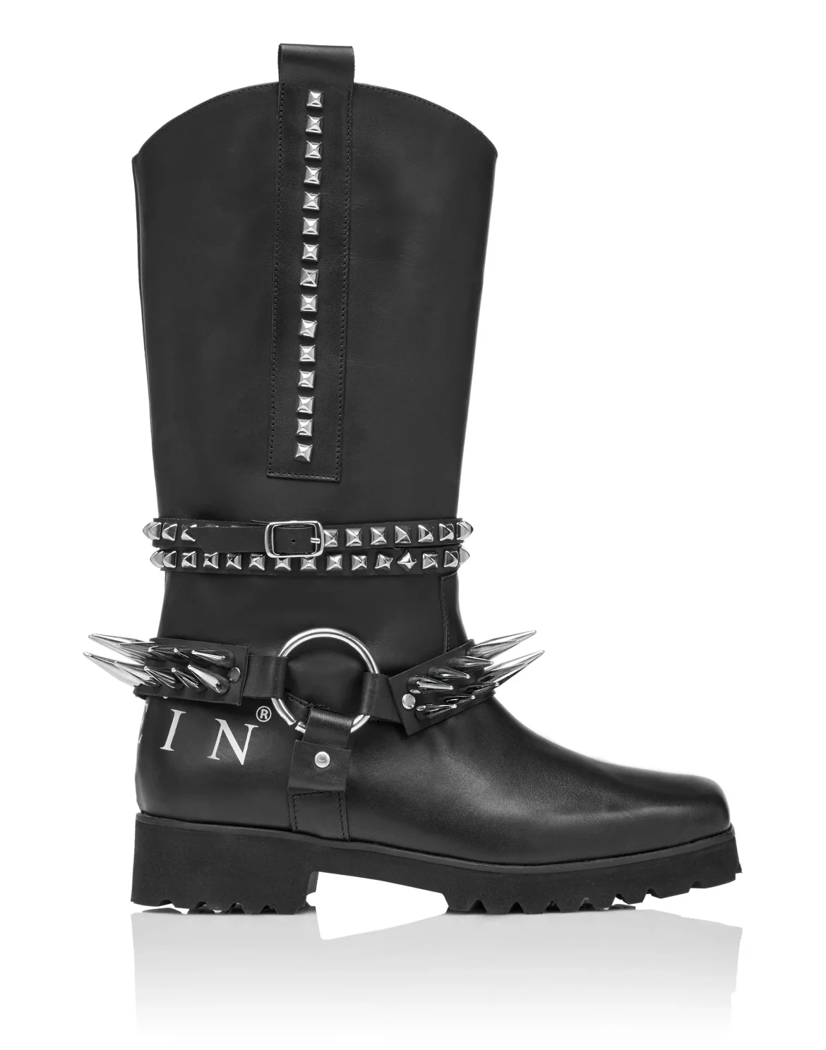 Boots Mid Flat, цвет: Черный