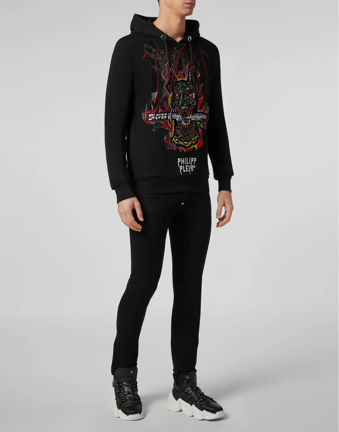 Hoodie sweatshirt Graffiti, цвет: Черный