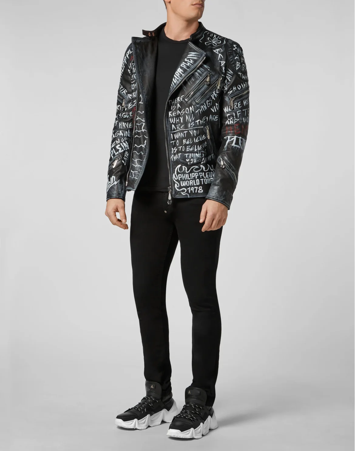 Leather Biker ROCKSTAR, цвет: Черный