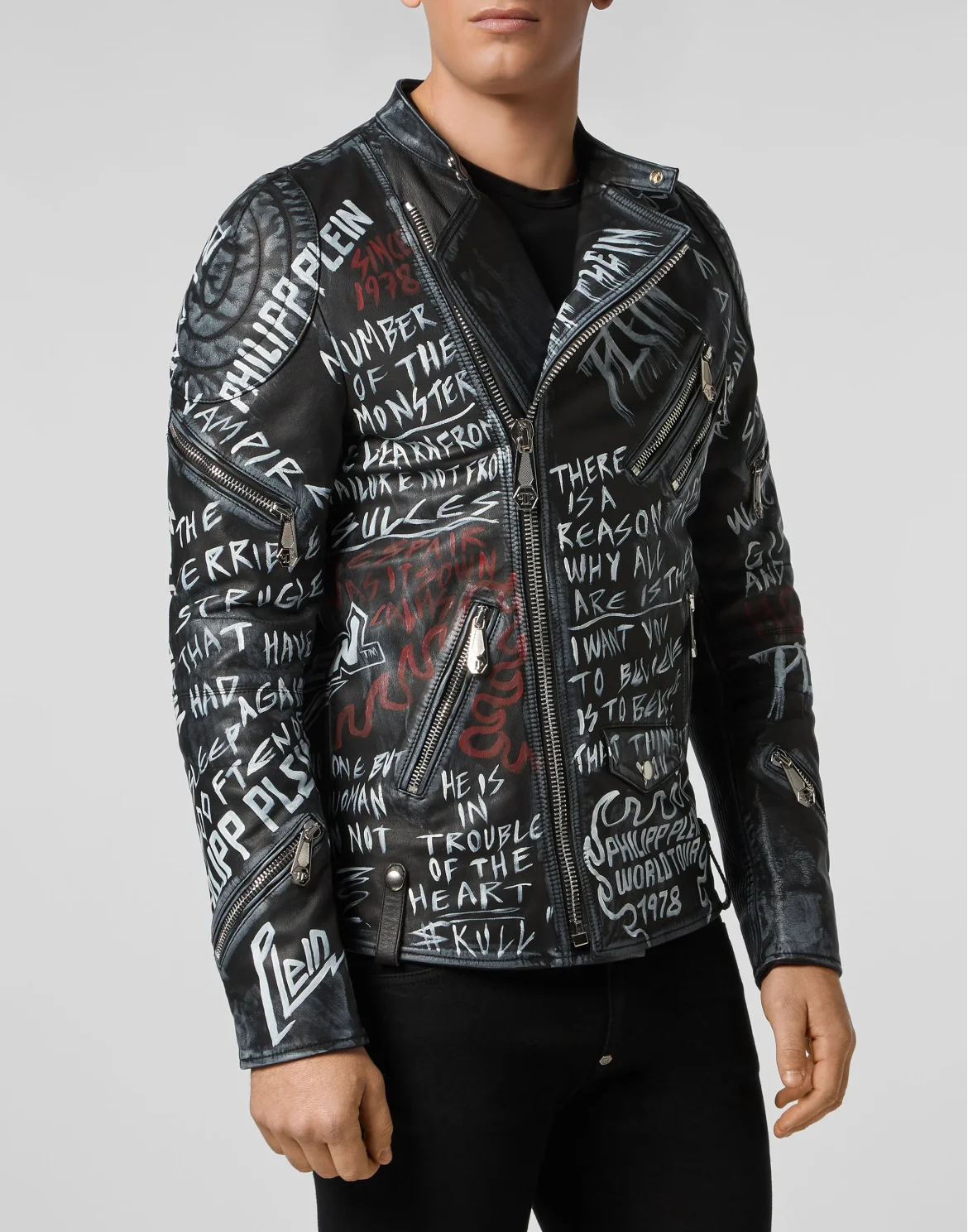 Leather Biker ROCKSTAR, цвет: Черный