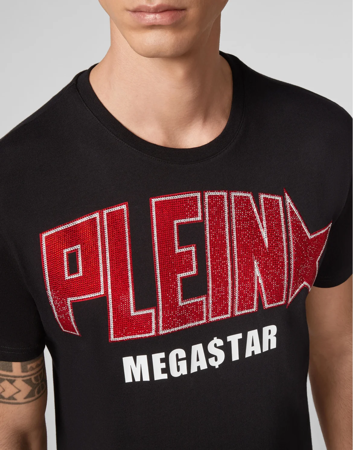 T-shirt Round Neck SS Plein Star, цвет: Черный