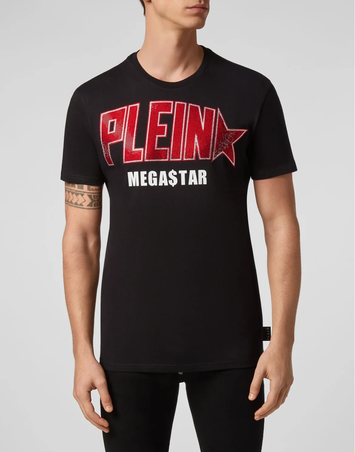T-shirt Round Neck SS Plein Star, цвет: Черный