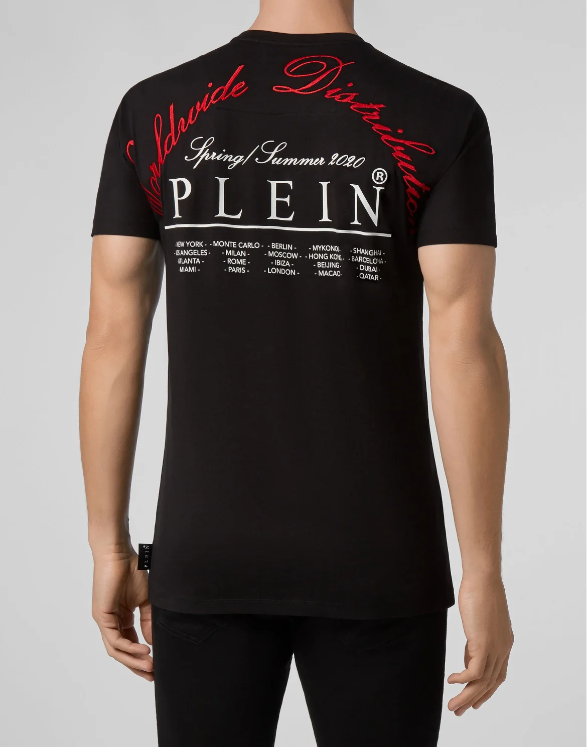 T-shirt Round Neck SS Plein Star, цвет: Черный