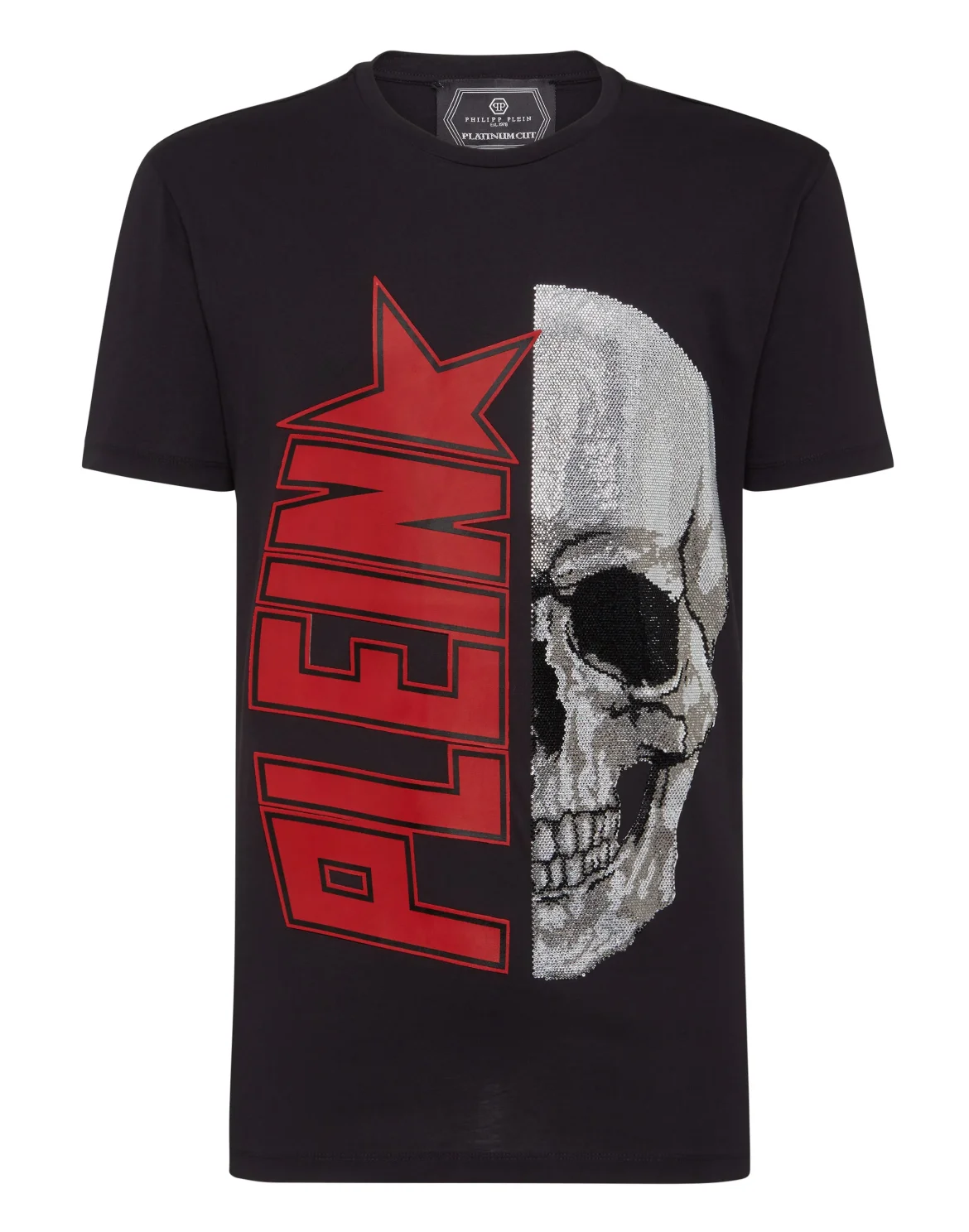 T-shirt Round Neck SS Plein Star, цвет: Черный