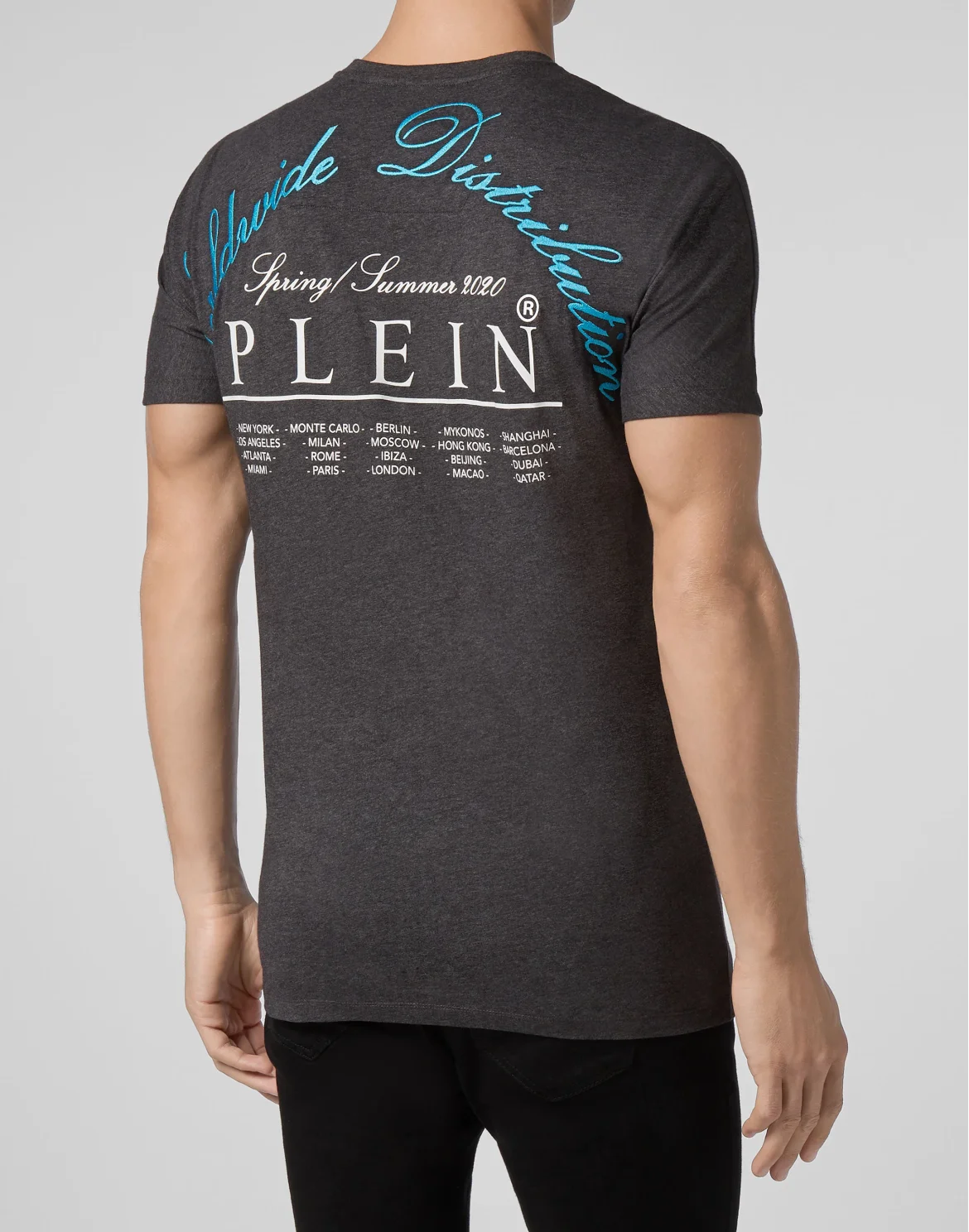 T-shirt Round Neck SS Plein Star, цвет: Серый