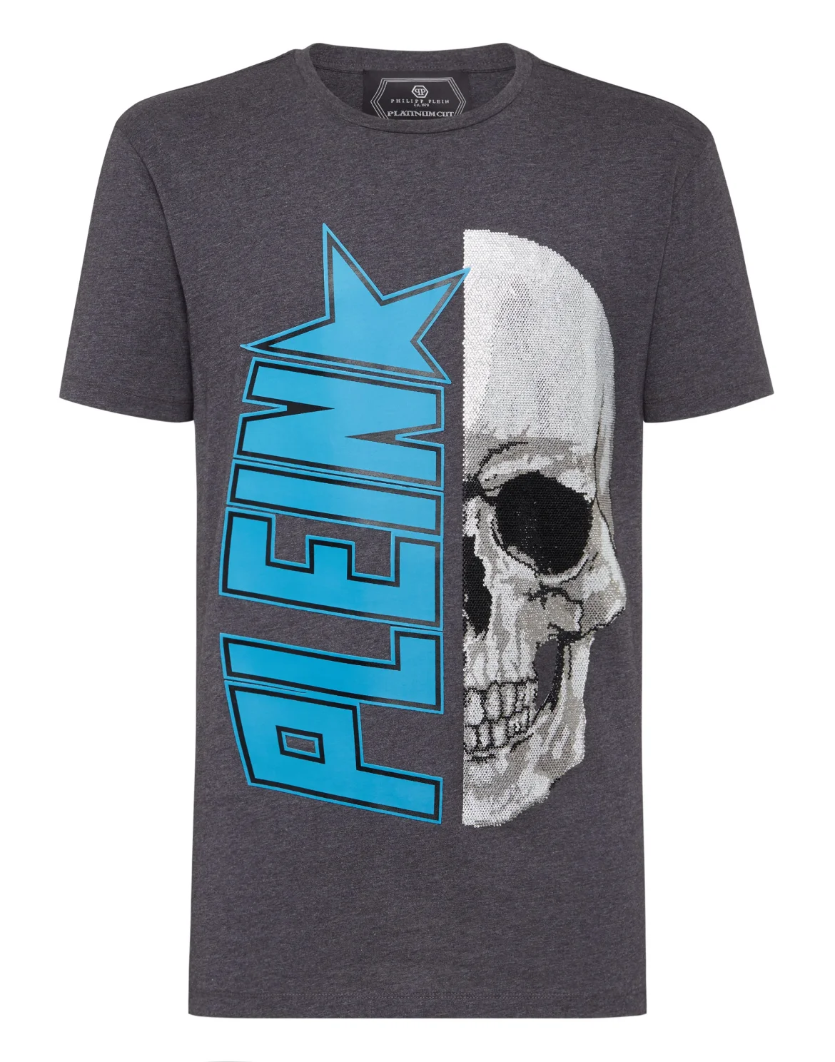 T-shirt Round Neck SS Plein Star, цвет: Серый