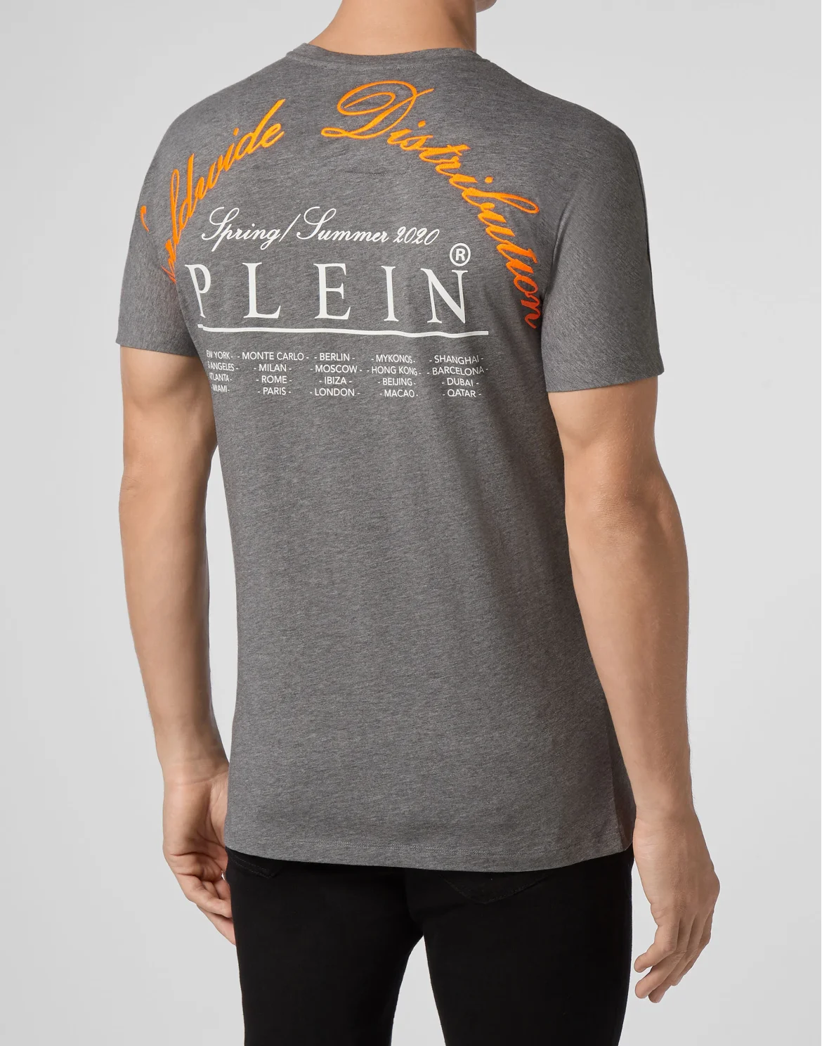 T-shirt Round Neck SS Plein Star, цвет: Серый