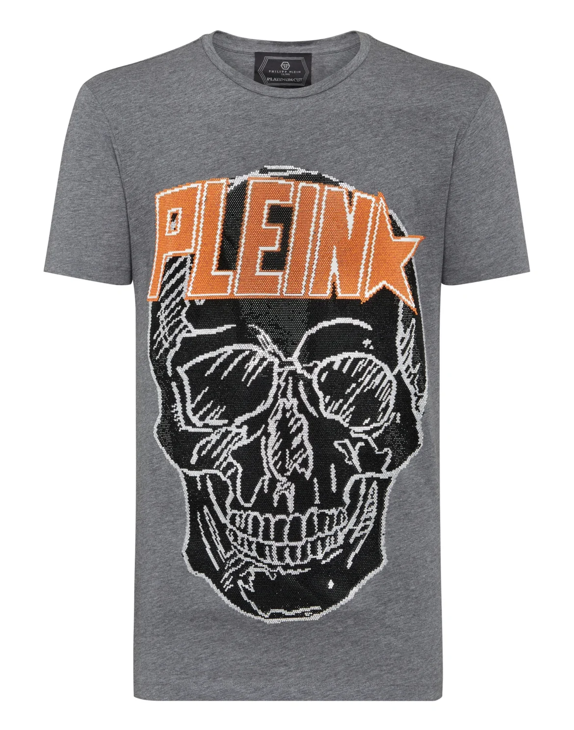T-shirt Round Neck SS Plein Star, цвет: Серый