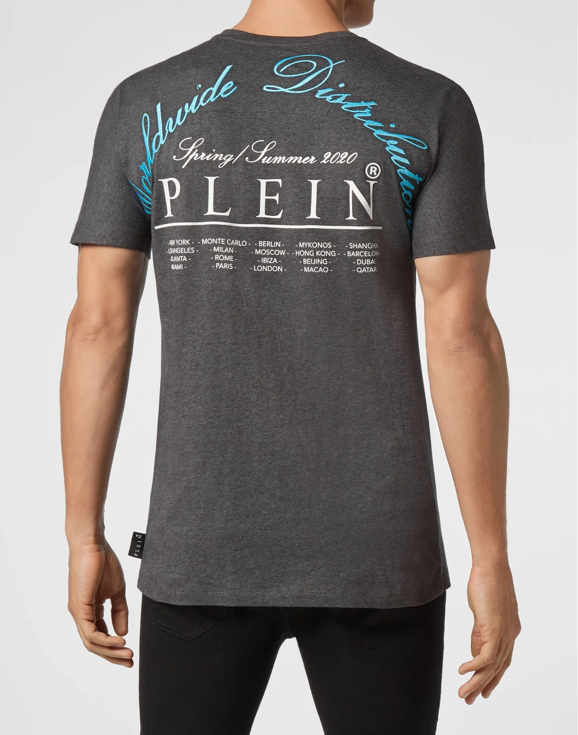 T-shirt Round Neck SS Plein Star, цвет: Серый