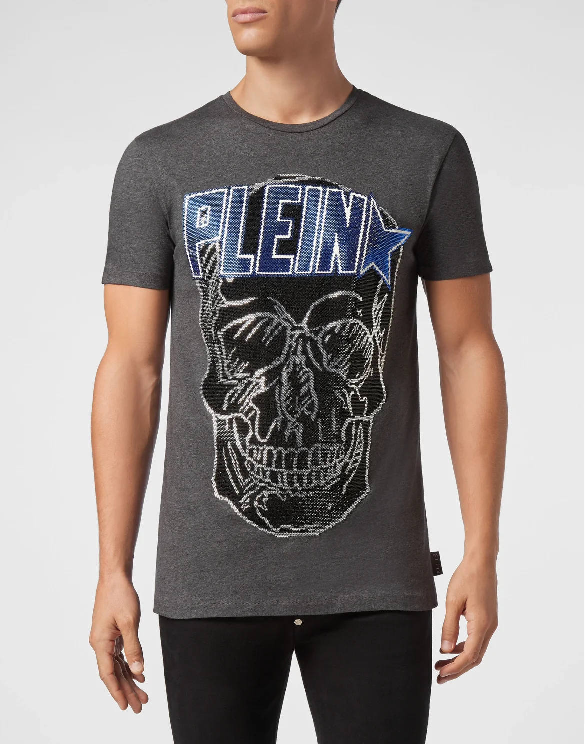 T-shirt Round Neck SS Plein Star, цвет: Серый