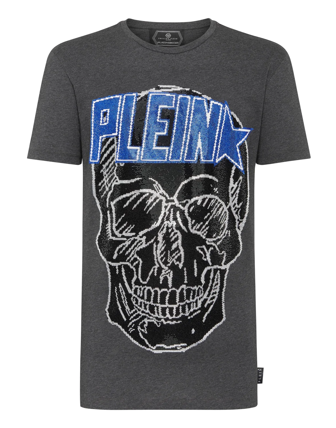 T-shirt Round Neck SS Plein Star, цвет: Серый