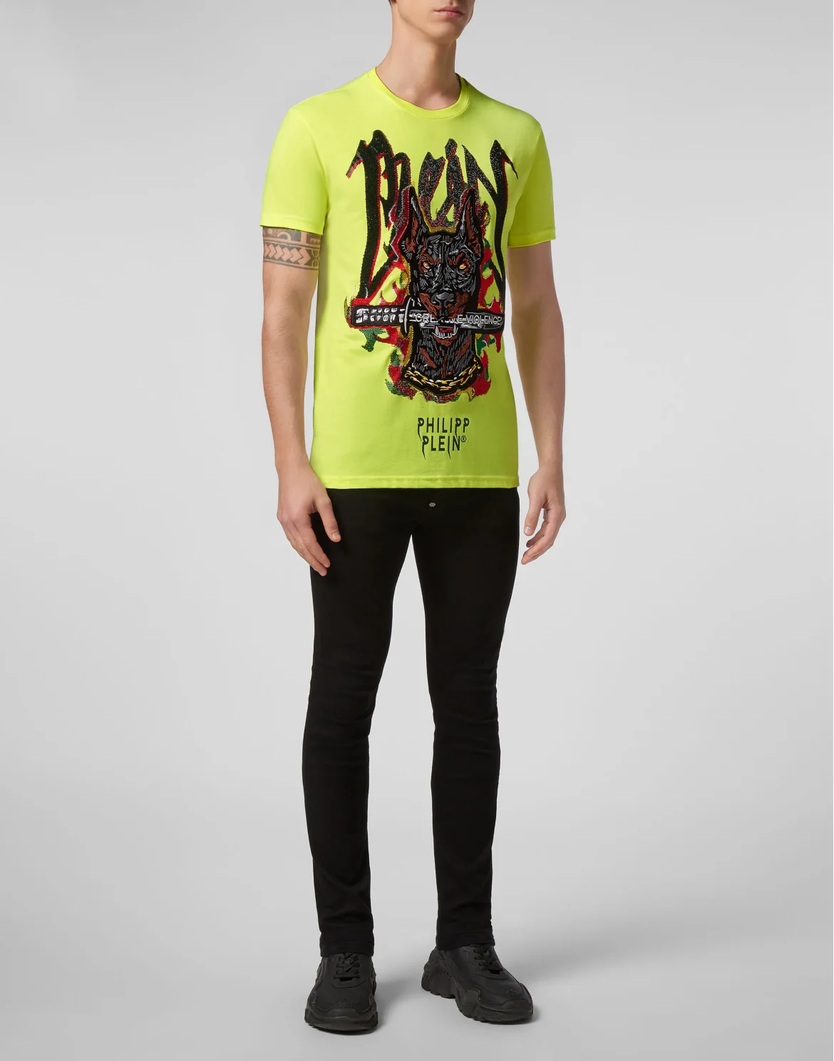 T-shirt Round Neck SS Graffiti, цвет: Желтый