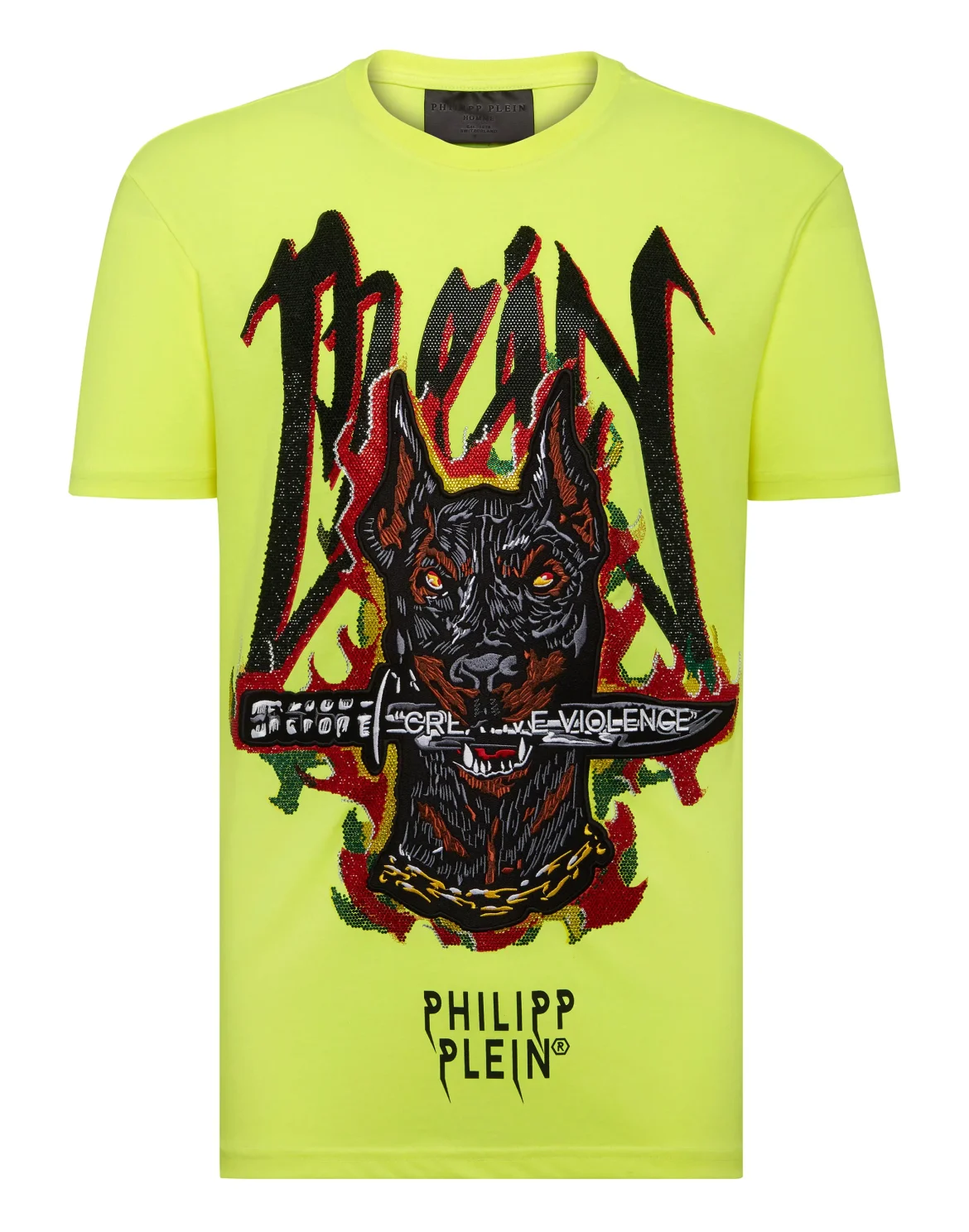 T-shirt Round Neck SS Graffiti, цвет: Желтый