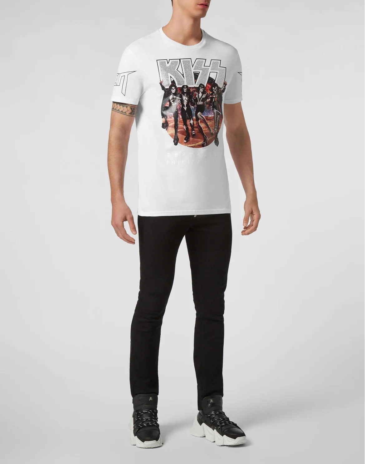 T-shirt Round Neck SS Rock band, цвет: Белый