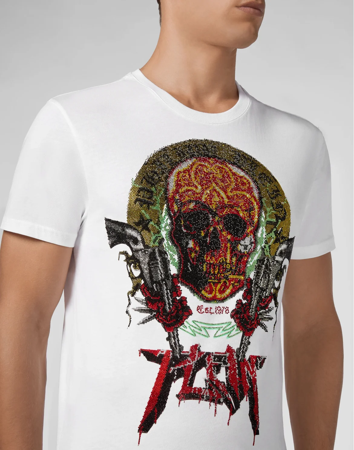 T-shirt Round Neck SS Rock PP, цвет: Белый