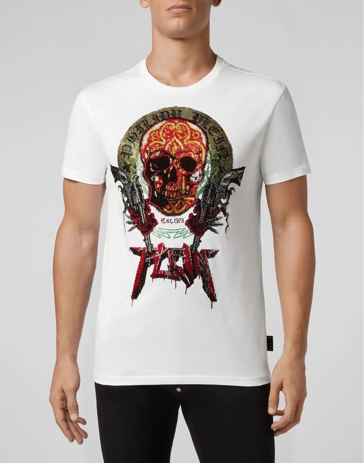 T-shirt Round Neck SS Rock PP, цвет: Белый