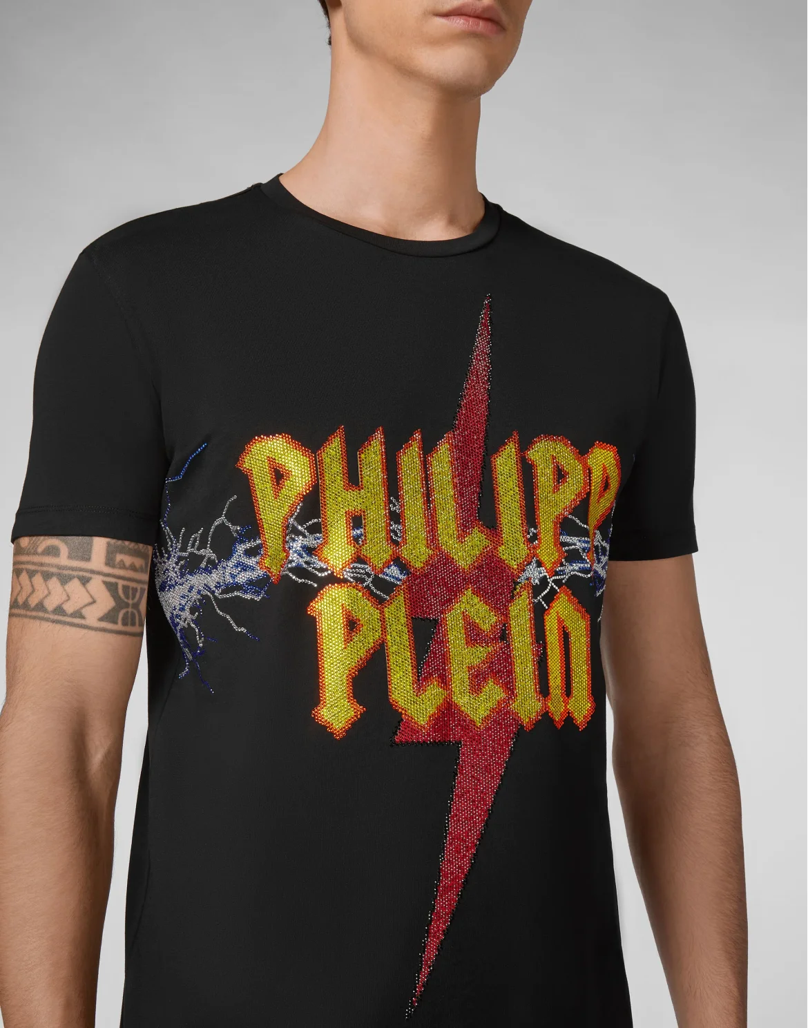 T-shirt Round Neck SS Rock PP, цвет: Черный