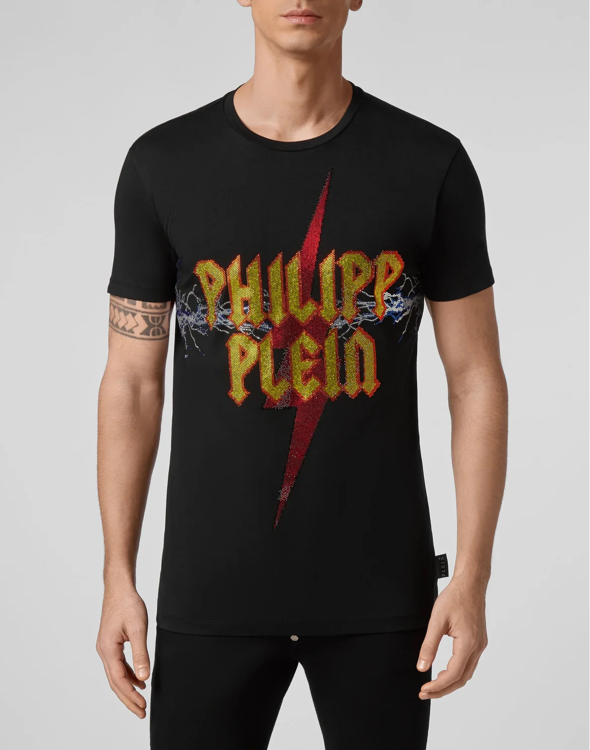 T-shirt Round Neck SS Rock PP, цвет: Черный