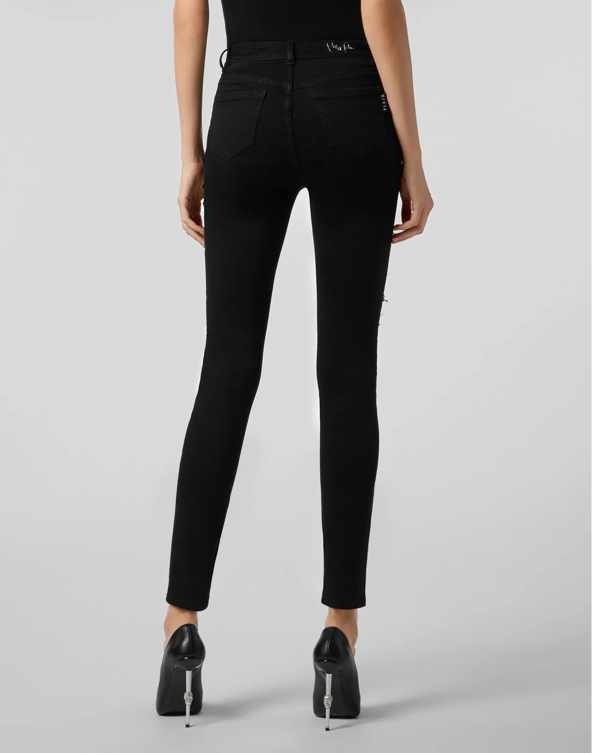 High Waist Jegging Destroyed, цвет: Черный