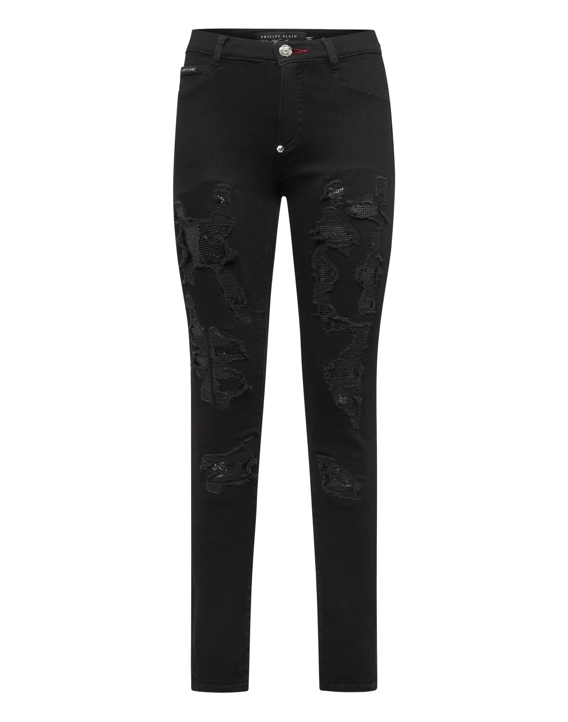 High Waist Jegging Destroyed, цвет: Черный