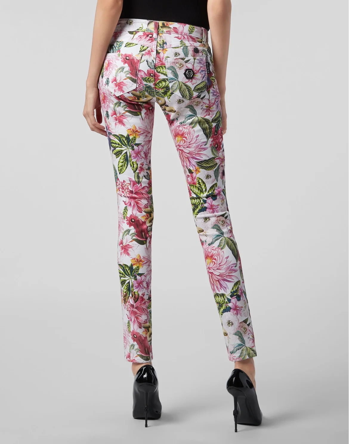 Jeggins Flowers, цвет: Белый