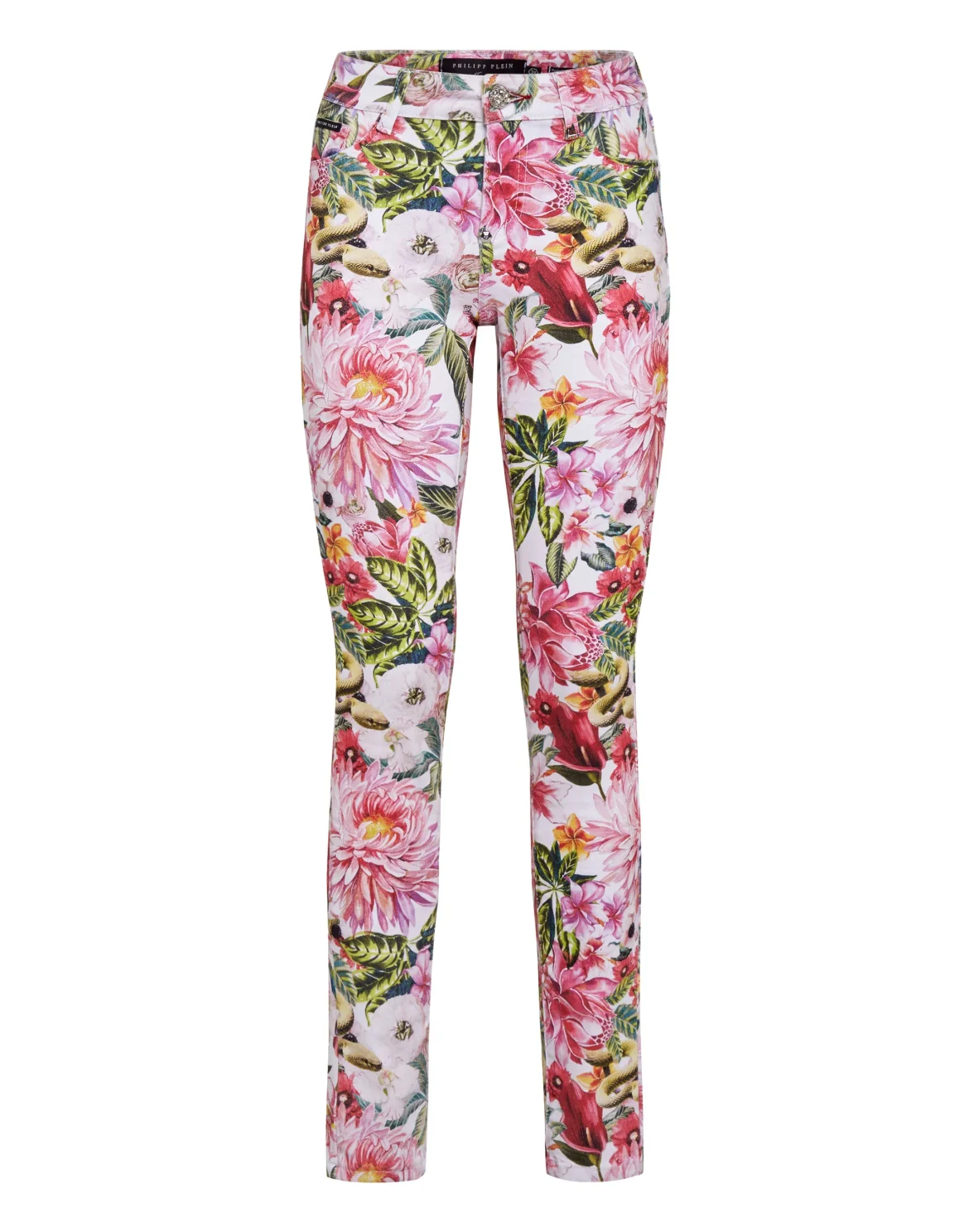 Jeggins Flowers, цвет: Белый