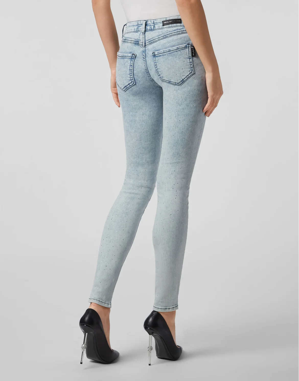 Jeggins Crystal, цвет: Голубой