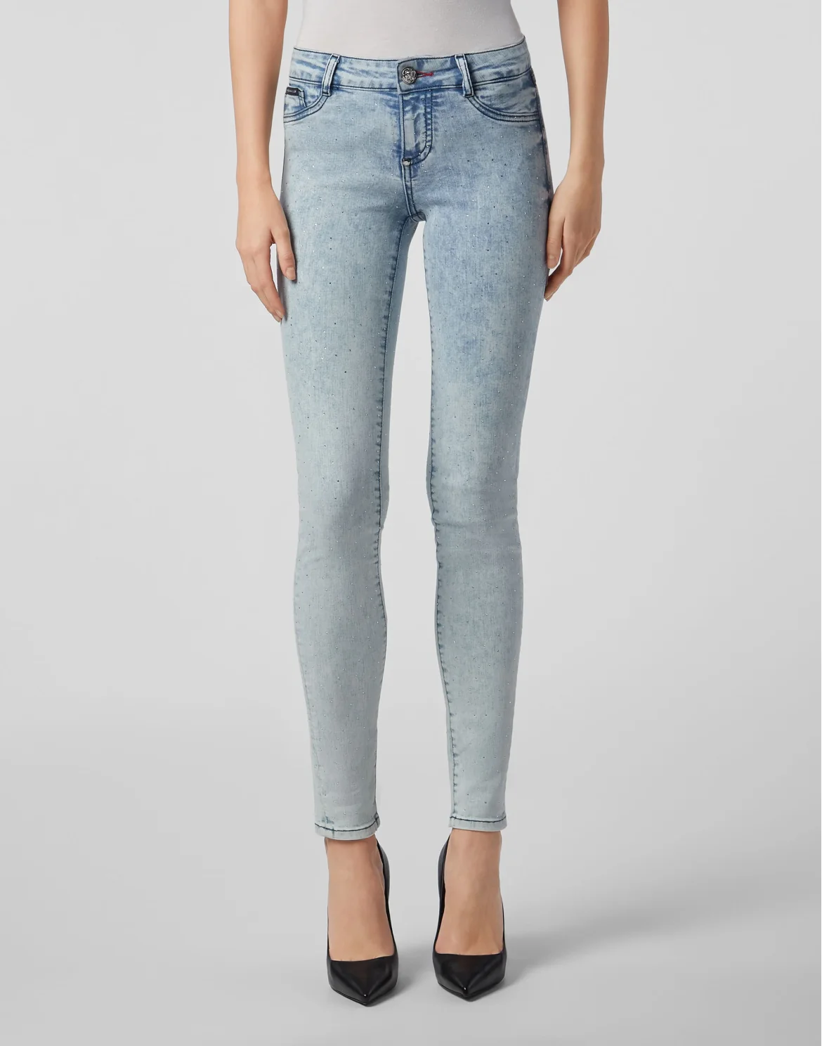Jeggins Crystal, цвет: Голубой