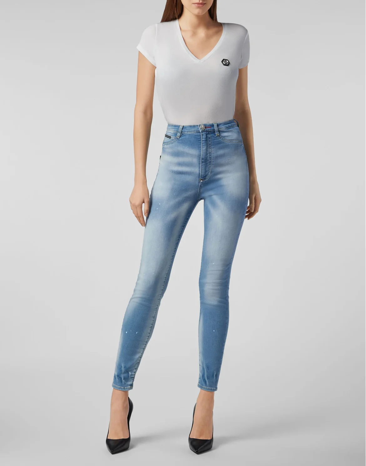 Super High Waist Jegging, цвет: Голубой