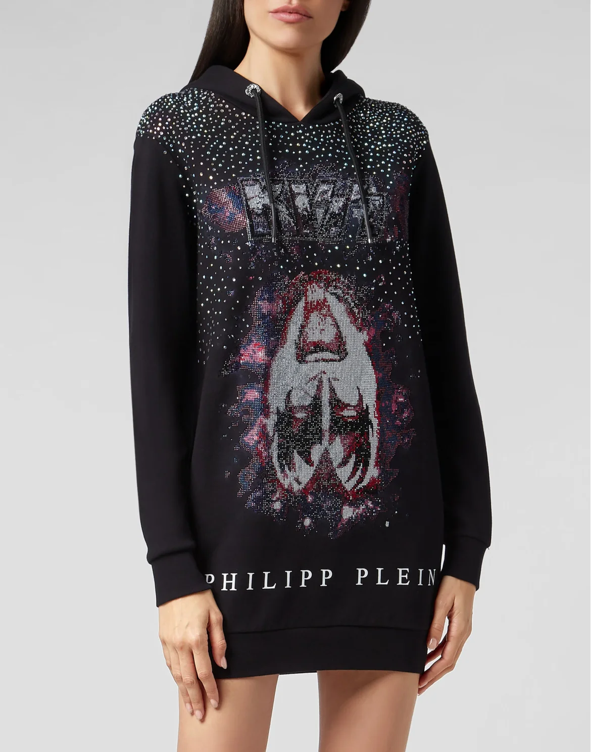 Hoodie sweatshirt Dress Rock band, цвет: Черный