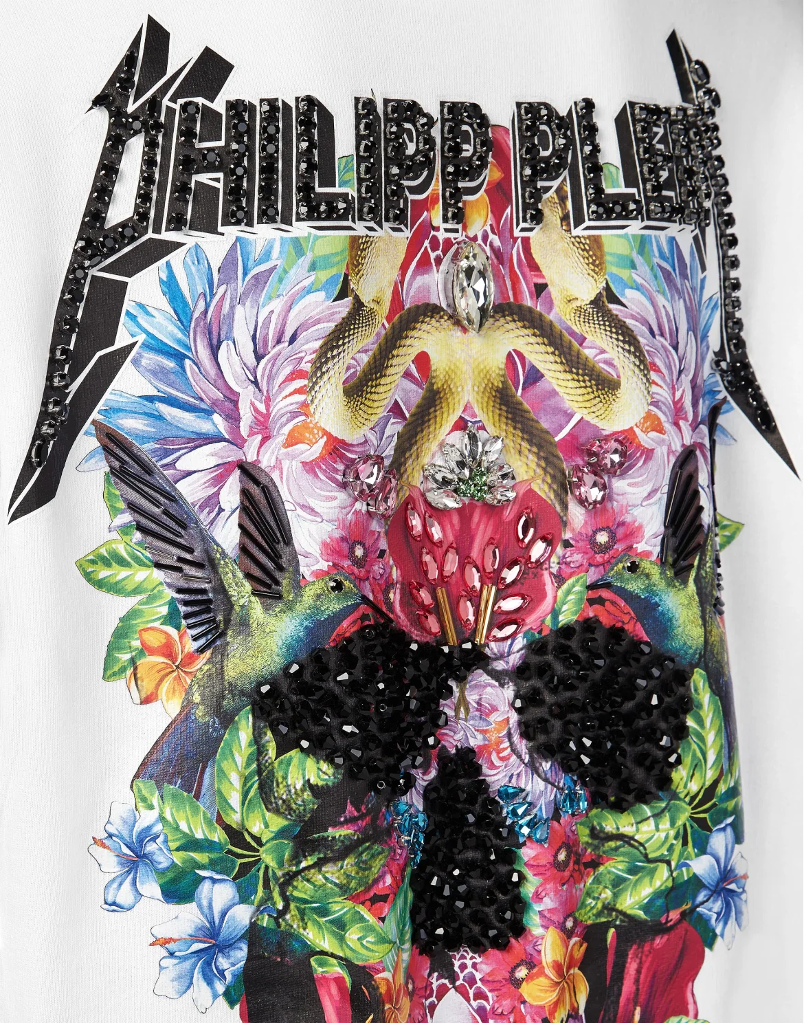 Hoodie Sweatjacket Flowers, цвет: Белый