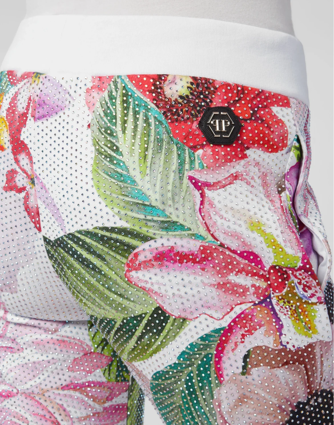 Jogging Trousers Flowers, цвет: Белый